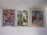 LOT OF 3 BASEBALL ROOKIE STAR CARDS