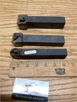 Three carbide Play tool holders quarter inch shank