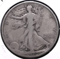 1920 WALKING HALF DOLLAR VG