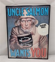 20" x 26"- "Uncle Salmon Wants You Poster",