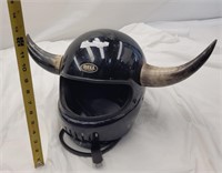 Bell Motorcylce Hemet w/Bull Horns Added,  Size