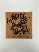 Autograph COA ACDC Booklet