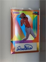 6/10 2022 Leaf Vivid Cristian Santana Auto BA-CS1