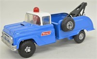 Buddy L 1967 Flat Tire Blue & White Wrecker Truck
