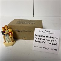 Sebastian Miniatures 'Songs at Cratchit's' w/Box