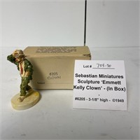 Sebastian Miniatures 'Emmett Kelly Clown' w/Box