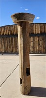 UNIQUE ARCHITECTURAL WOOD LOG PEDESTAL