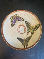 Vintage Asian Butterfly Plate