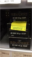 (8) Gold Dot  40 S&W 180 gr Hollows