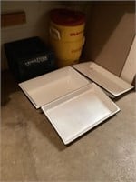 Water cooler and enamel pans