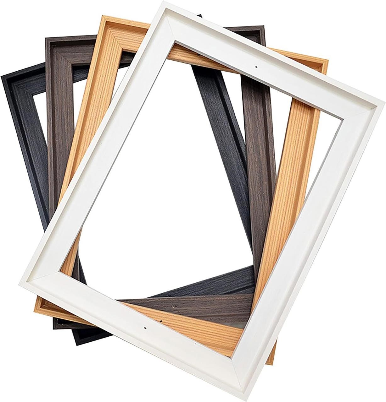 $41  YIVIVEN Wood Canvas Floater Frame Black 16x20