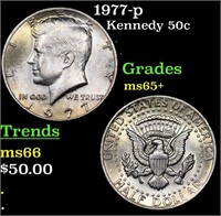 1977-p Kennedy Half Dollar 50c Grades GEM+ Unc