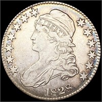 1828 Capped Bust Half Dollar ABOUT UNCIRCULATED