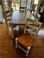 Farmhouse Kitchen Table & 6 Chairs