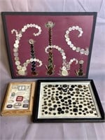 Decorative Buttons in Frames