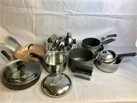 Assorted Pots, Pans, Lids and More