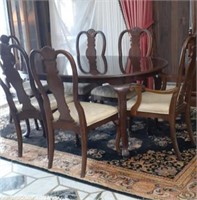 Cherry Wood Table & Chairs
