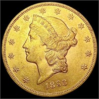 1893 $20 Gold Double Eagle UNCIRCULATED