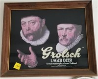 GROLSCH LAGER BEER SIGN