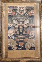 18th Century Qing Dynasty Tangka 29 x 43"