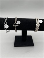 3 Bracelets- Asst 
925,styles,Designs,
Chains,