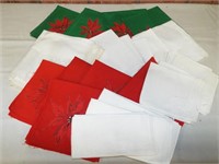 Linen napkins-embroidered and applique designs.