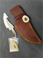 6-in Blade with guard stainless with leather