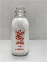 "Laesch Dairy" Quart Milk Bottle