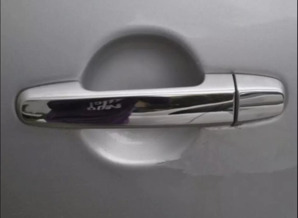 CHROME ABS SIDE DOOR HANDLE COVERS FOR TOYOTA