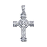 Sterling Silver-Cross Pendant Charm