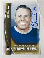 Autographed Johnny Bower 2014 in the game