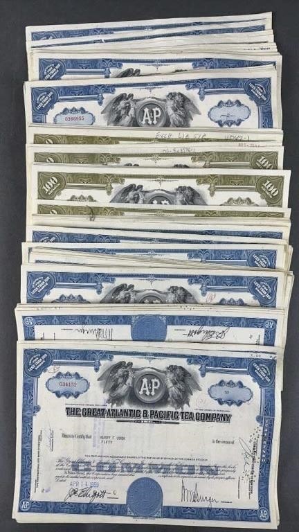 200pc 1959 & Up Stock Certificates
