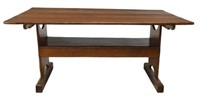 RUSTIC AMERICAN PINE CONVERTIBLE TABLE/ BENCH
