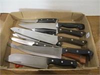 Box of Misc Cutlery & Kitchen Knives