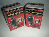 Auto Heat Traveling Mugs 2 Pcs 1 Lot