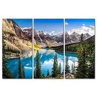 Colorado Wall Art 3 Pieces Snow Mountain and Lake