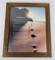 Footprints Framed Poster