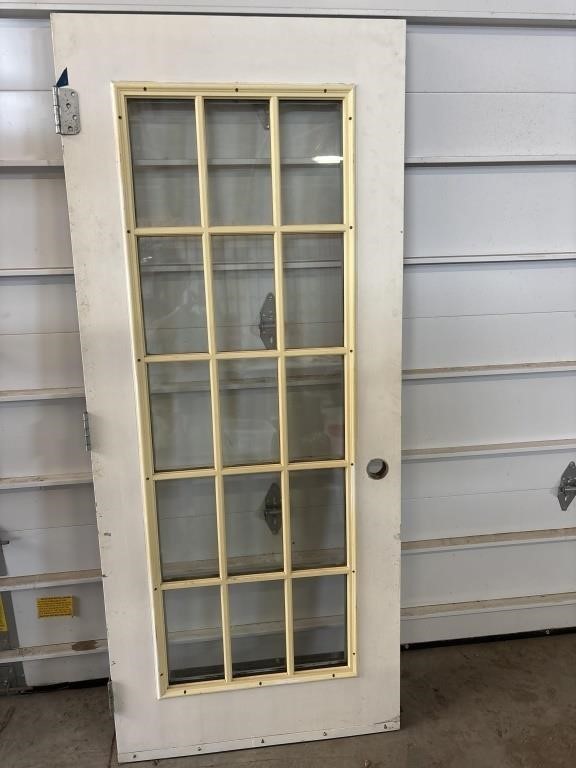 Metal clad window centre door