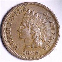 1882 Better Date AU Plus Indian Head Cent