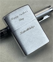 ZIPPO LIGHTER ENGRAVED HAPPY FATHER'S DAY