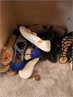 Shoes in bedroom closet
