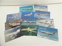 Lot of 11 1970s-80s Delta Airlines Post Cards