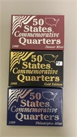 1999 State Quarters P,D, & gold Edition