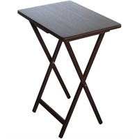 Mainstays Folding TV Tray Table - Walnut 1