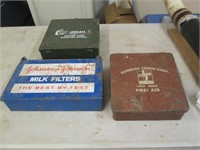 First Aid kit & other metal boxes