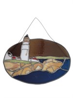 MN Artist Stained Glass Lighthouse