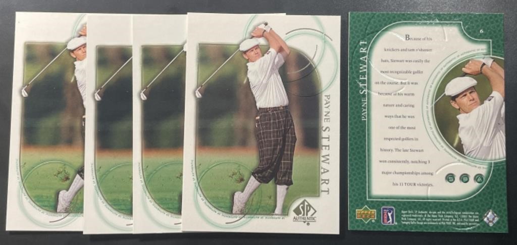 5 2001 SP Authentic #6 Payne Stewart Cards