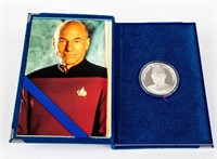 Coin Star Trek - Jean Luc Picard Silver Proof Coin