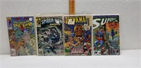 Lot of 4 Comic Books- 2 Spiderman  Hawk