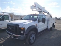 2009 Ford F550 4x4 Extra Cab Bucket Truck